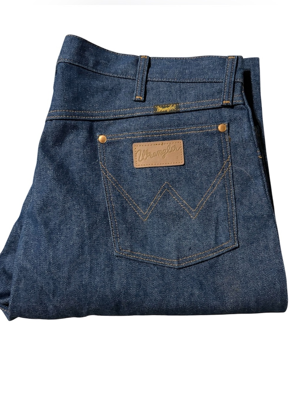 Wrangler Men’s Dark Blue Denim Jeans - Picture 4 of 8